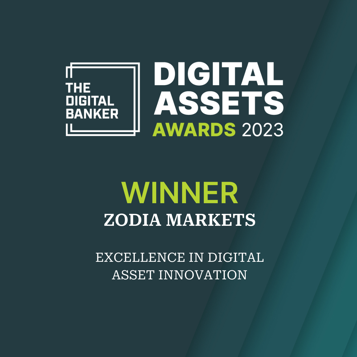 Winner - Excellence in Digital Asset Innovation